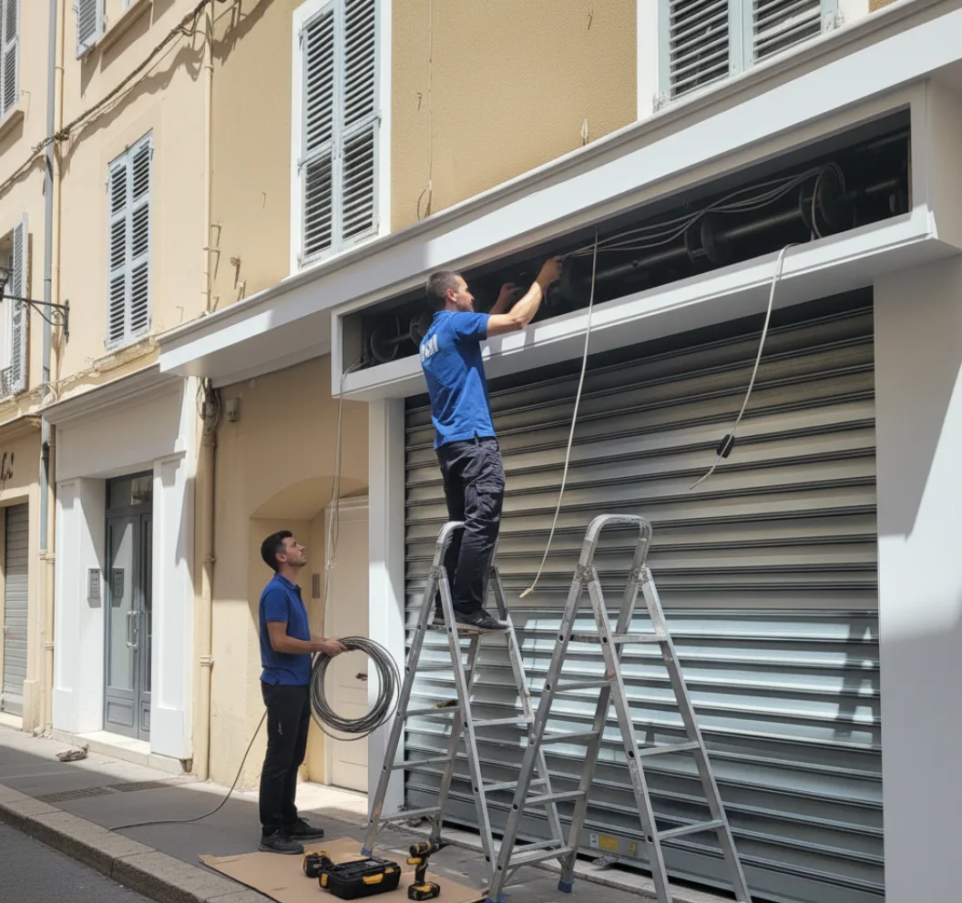 Motorisation de rideau metallique a Narbonne